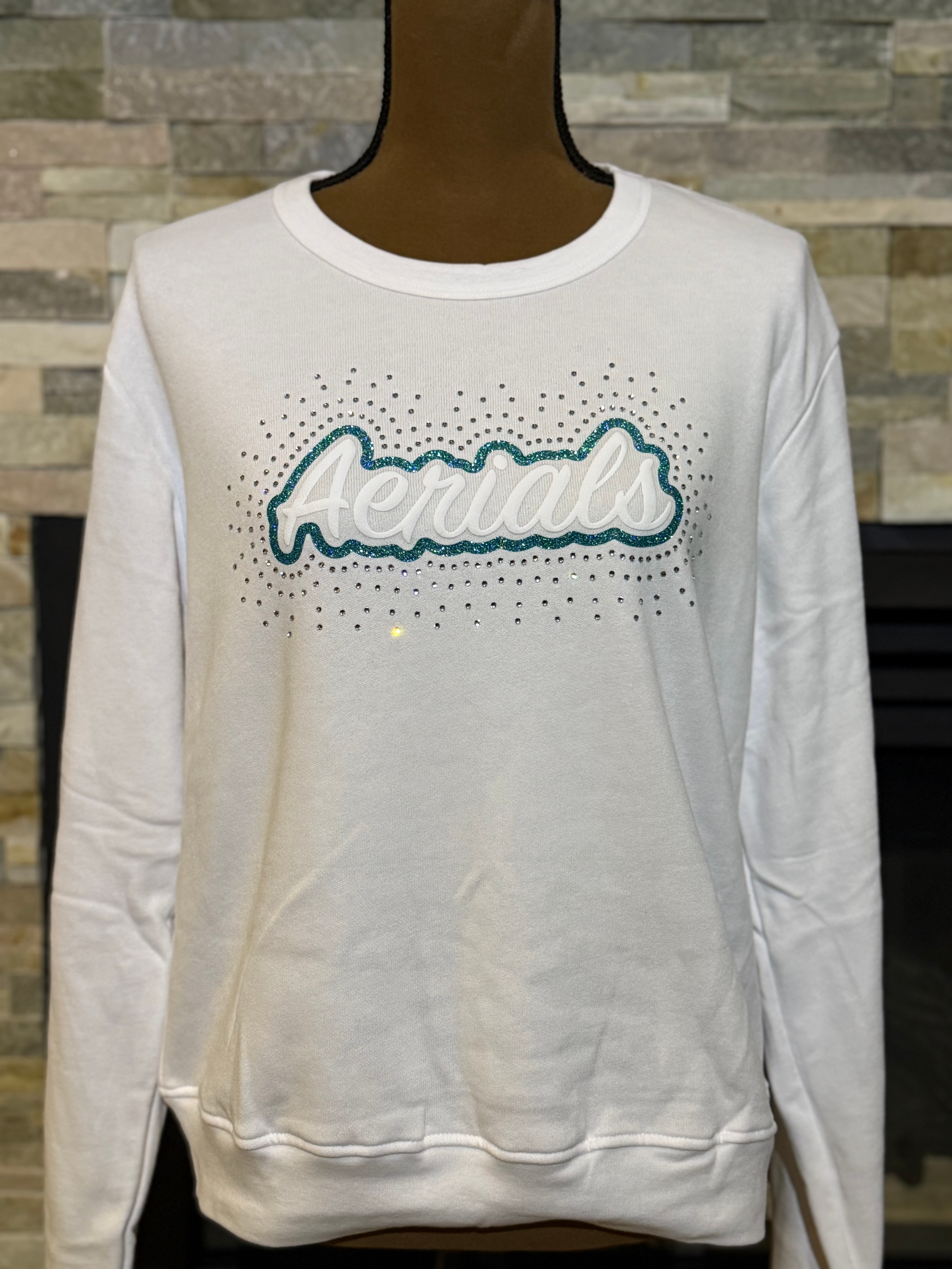 Puff and Sparkle Sweatshirt White
