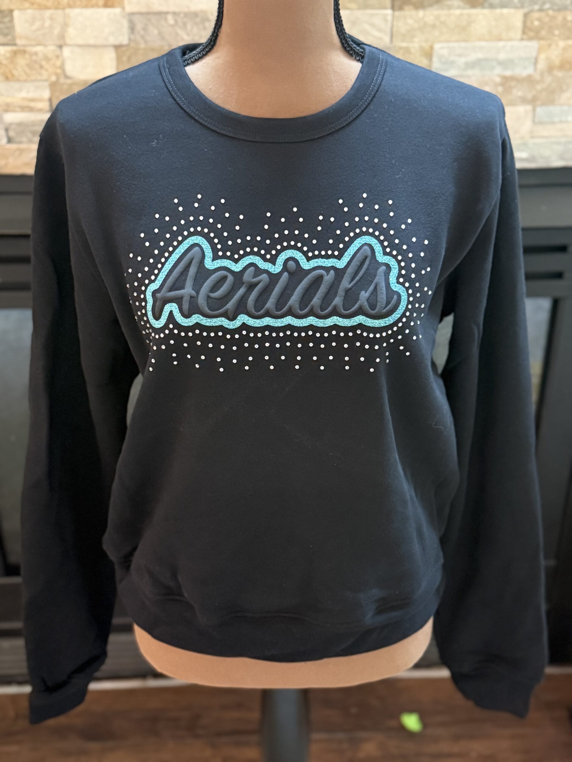 Puff and Sparkle Sweatshirt Black