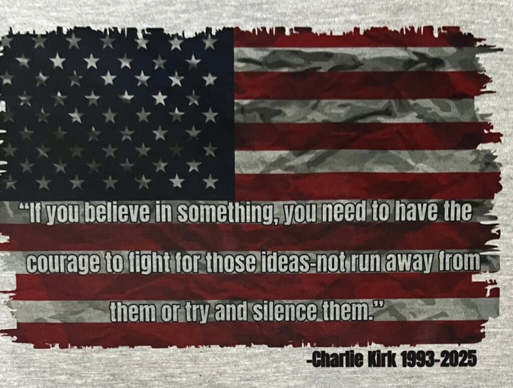 2025 William Designed American Flag with Charlie Kirk Quote